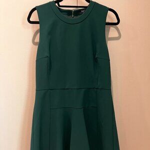 Madewell A-Line Dress in Forest Green, Size 12